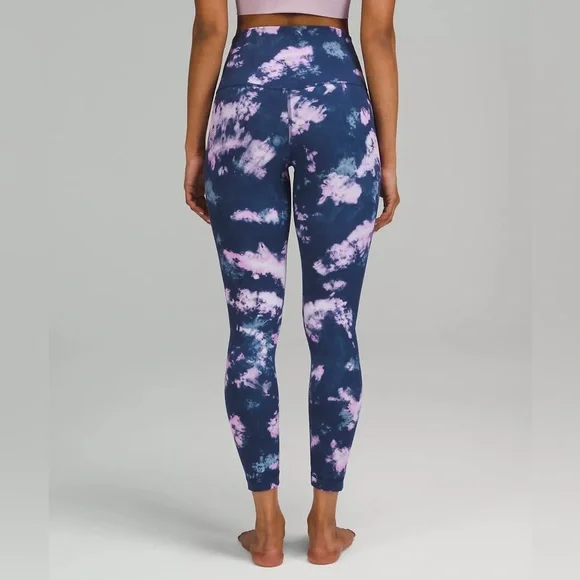 Lululemon Align High Rise 25” Leggings - blue/pink tie dye - Size 4 - Picture 3 of 8